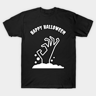 Happy Halloween Zombie Hand T-Shirt